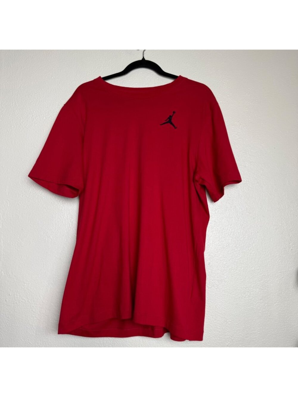Jordan Mens Red Cotton T-Shirt With Jumpman Logo Size L New With Tags